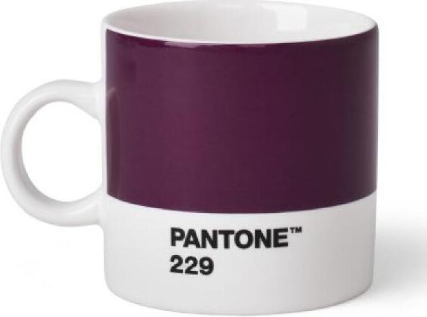 - PANTONE espressokopp med hank 12 cl aubergine