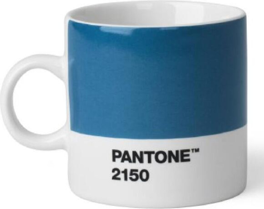 - PANTONE espressokopp med hank 12 cl blå