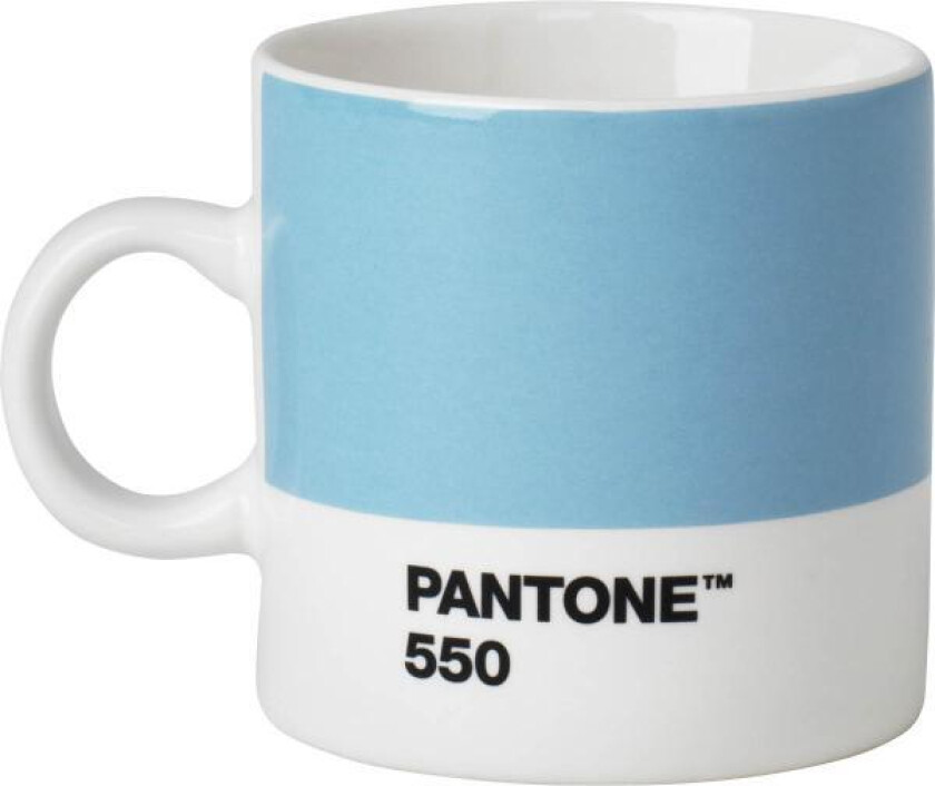 - PANTONE espressokopp med hank 12 cl lys blå