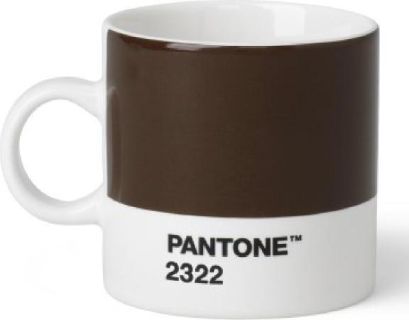 - PANTONE espressokopp med hank 12 cl brun