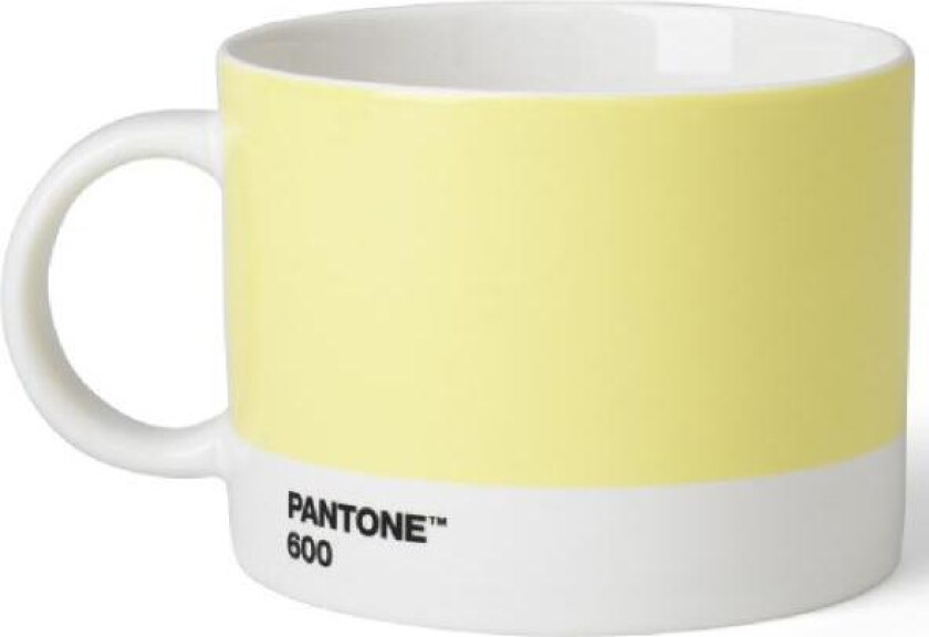 - PANTONE tekopp med hank 47,5 cl lys gul