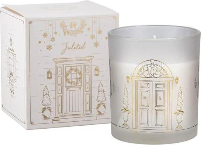 Bilde av - Fairy Tale duftlys chestnut/cardamom 8x9 cm hvit