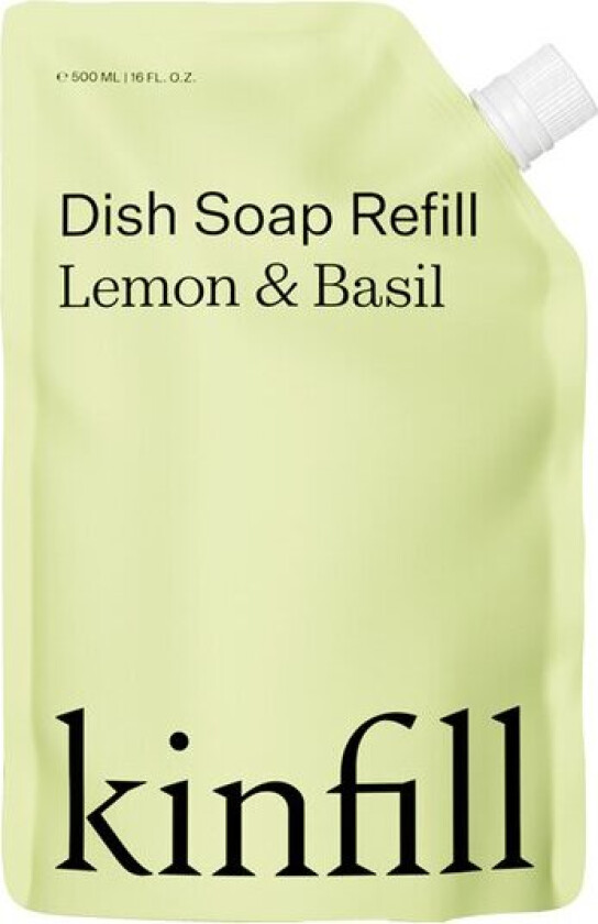 - Refill oppvaskmiddel 500 ml lemon & basil