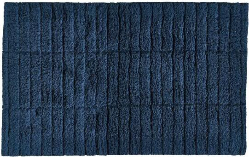- Tiles badematte 80x50 cm dark blue