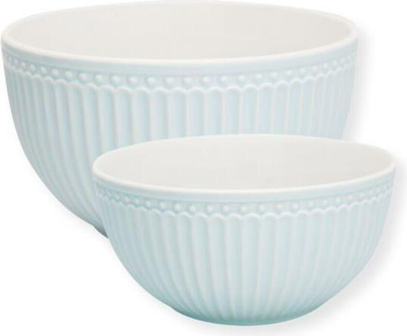 - Everyday Alice serveringsskål sett 2 deler pale blue