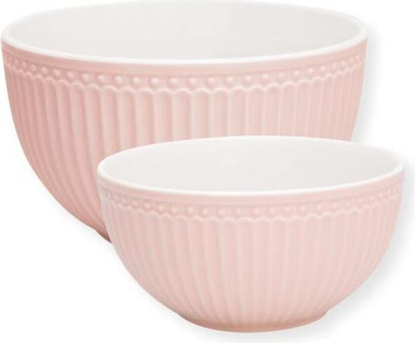 - Everyday Alice serveringsskål sett 2 deler pale pink