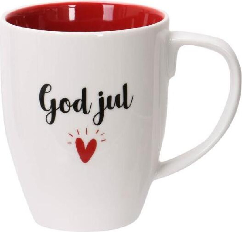 - God jul krus 35 cl hvit/rød/svart