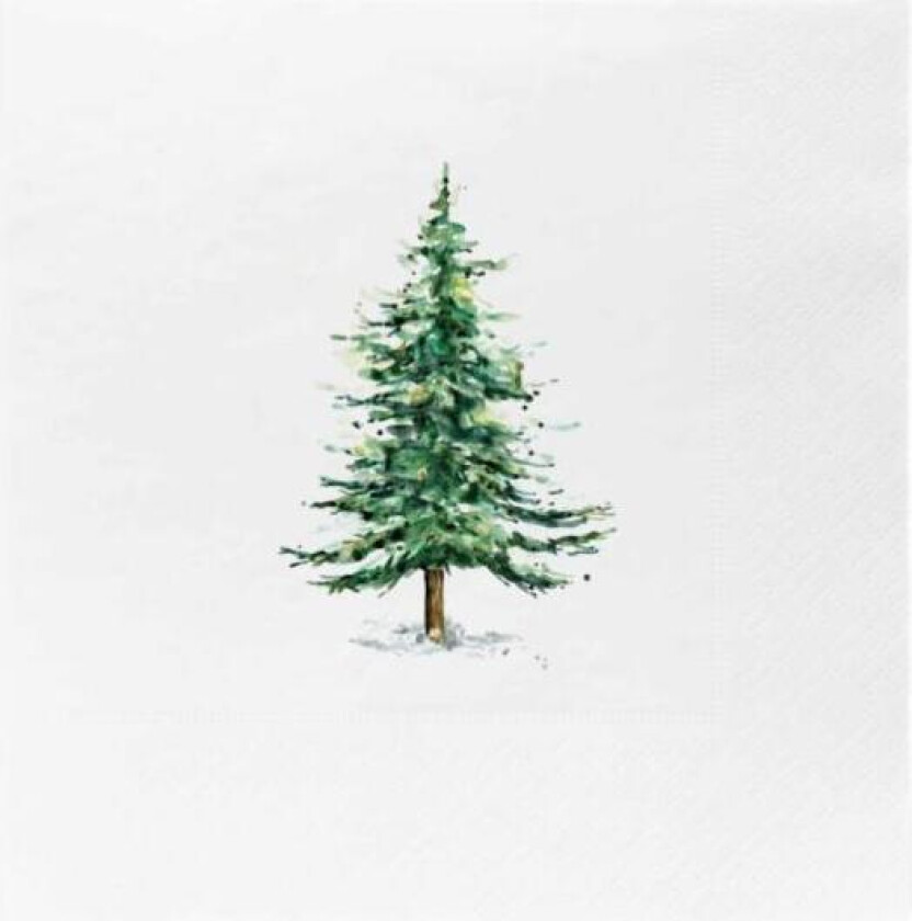 - Juleserviett juletre 33x33 cm