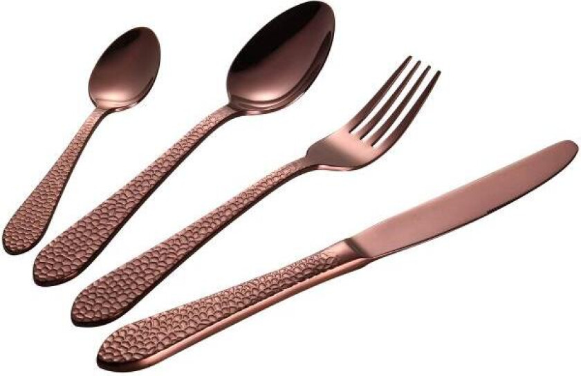 - Craft bestikksett 16 deler hamret kobber