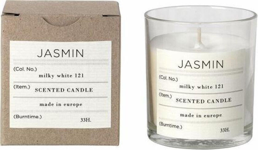 Bilde av - Jasmin duftlys 7,4 cm hvit