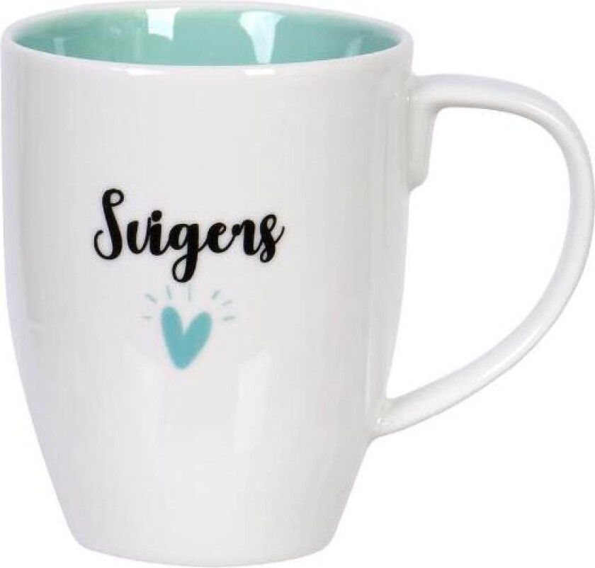 - Til deg krus 35 cl svigers hvit/mintgrønn/svart