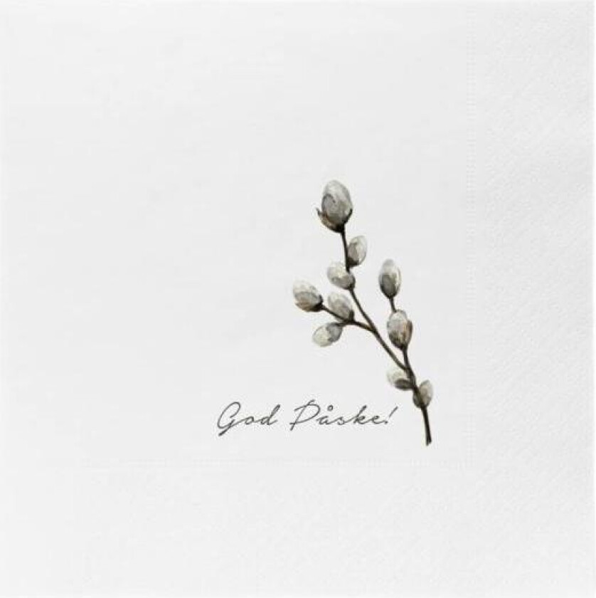- Påskeserviett gåsunger god påske 33x33 cm