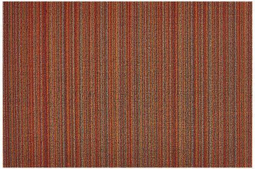 - Skinny Stripe dørmatte 46x71 cm orange