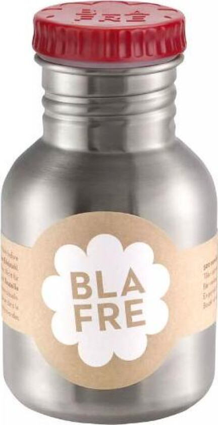 Stålflaske Rød 300ml