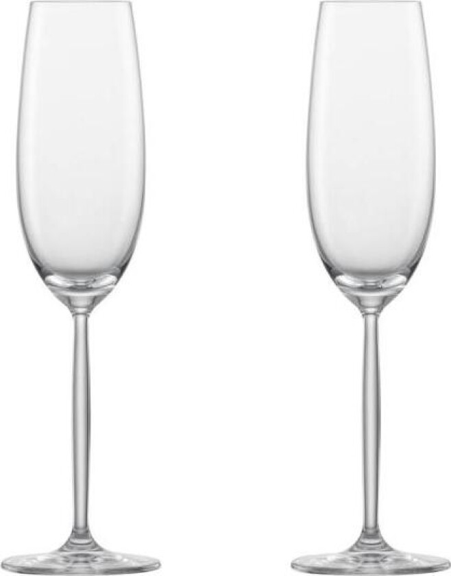 - Diva champagneglass 2 stk 22 cl klar