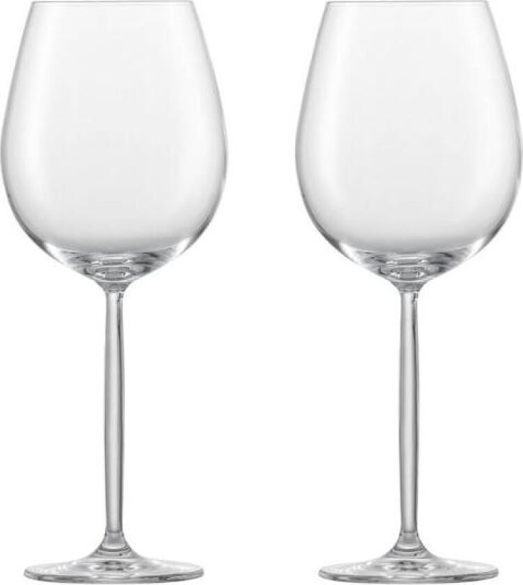 - Diva burgundy rødvinsglass 2 stk 48 cl klar