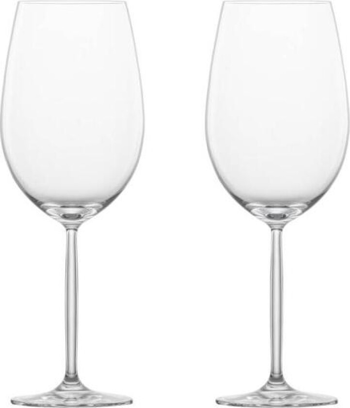 - Diva bordeaux rødvinsglass 2 stk 80 cl klar