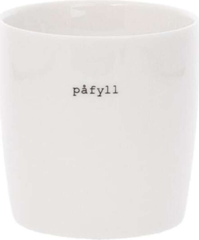 - Krus mini påfyll 10 cl hvit