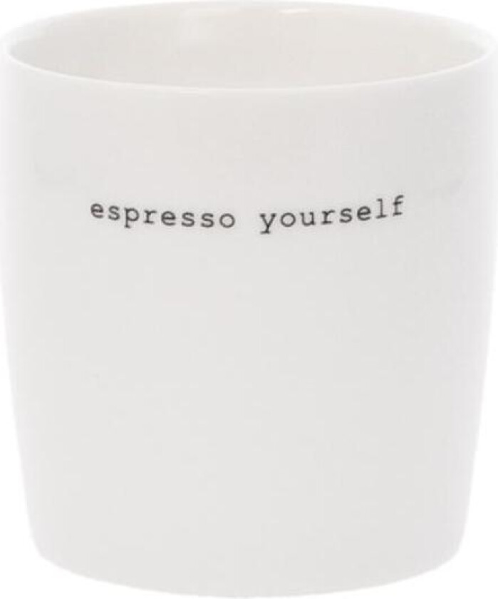 - Krus mini espresso yourself 10 cl hvit