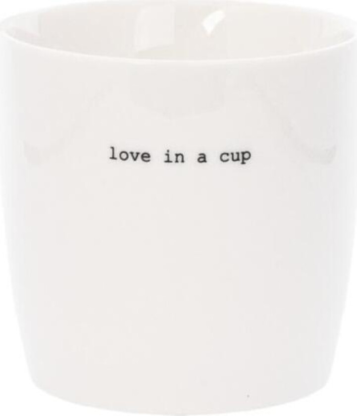 - Krus love in a cup 30 cl hvit
