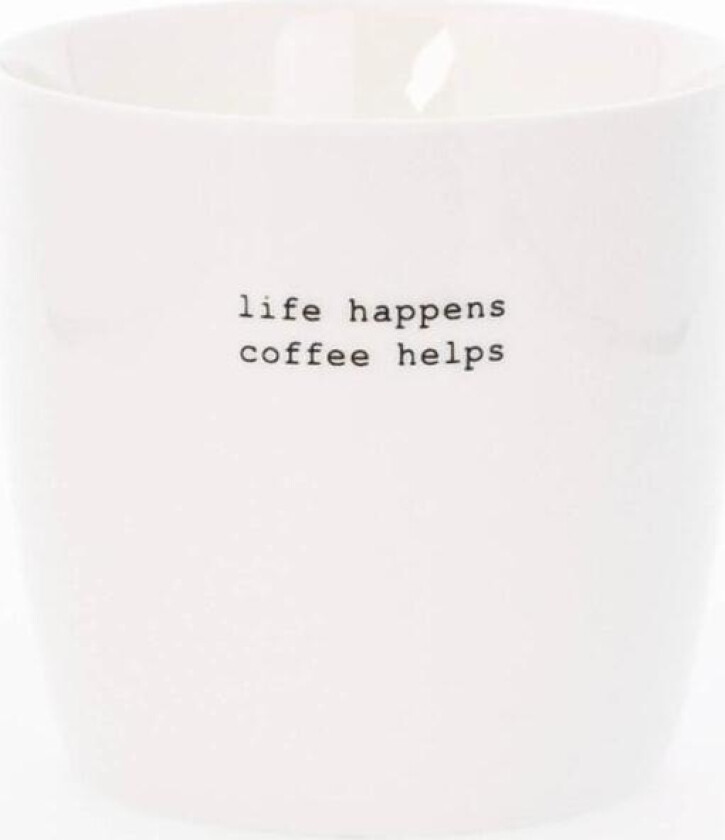 - Krus life happens 30 cl hvit