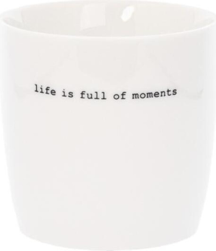- Krus life is full 30 cl hvit
