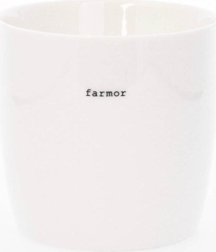 - Krus farmor 30 cl hvit