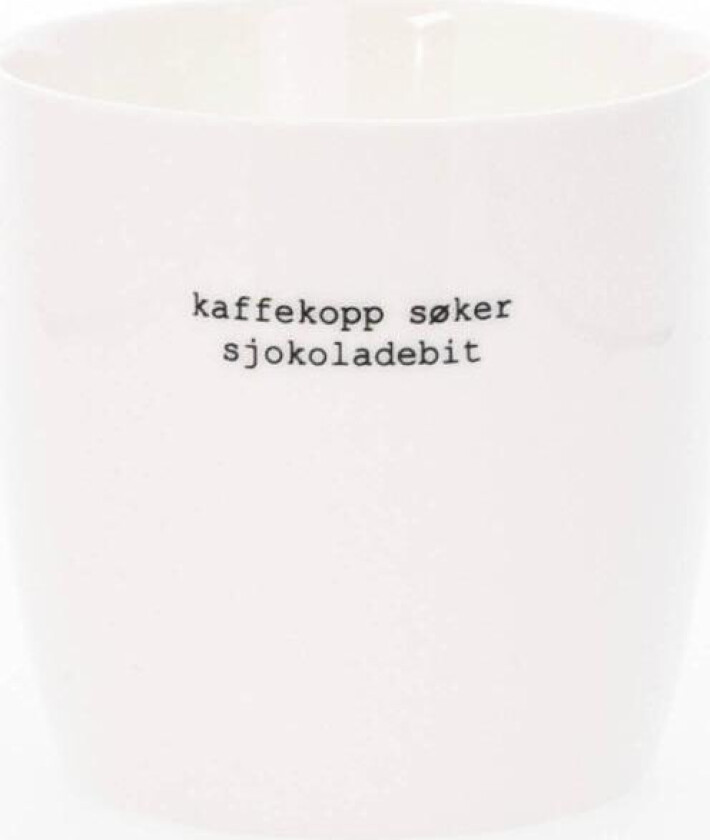 - Krus kaffekopp søker sjokolade 30 cl hvit