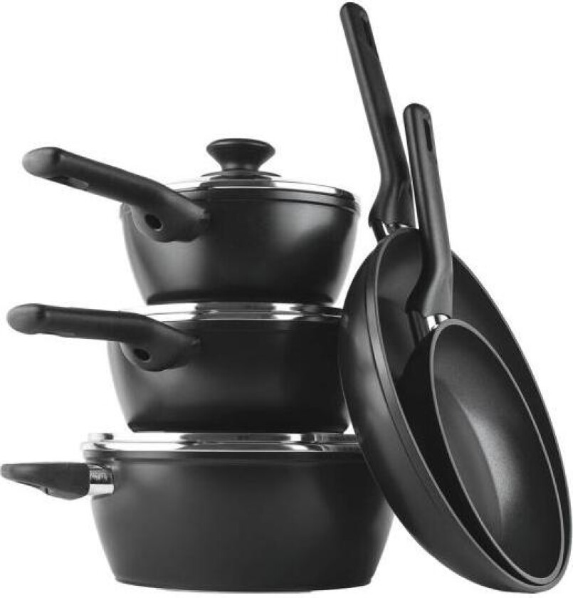 - Kitchen Essentials grytesett 5 deler svart