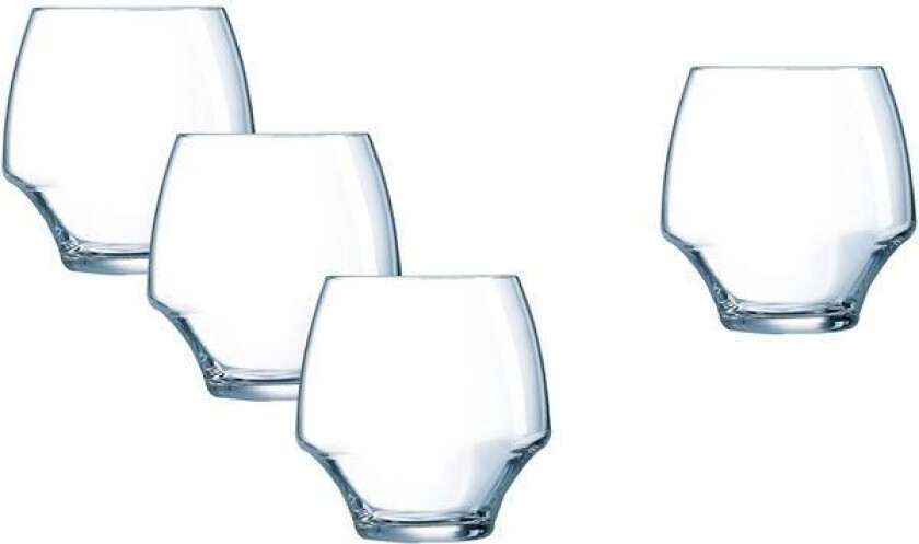 - Open Up vannglass 4 stk 38 cl klar