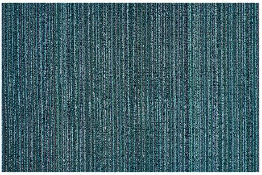 - Skinny Stripe dørmatte 46x71 cm turquoise