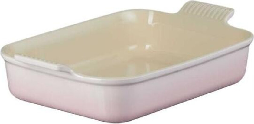 - Heritage rektangulær form 26x19 cm shell pink
