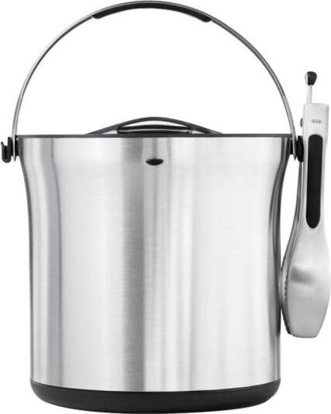 - Steel isbøtte m/tang svart