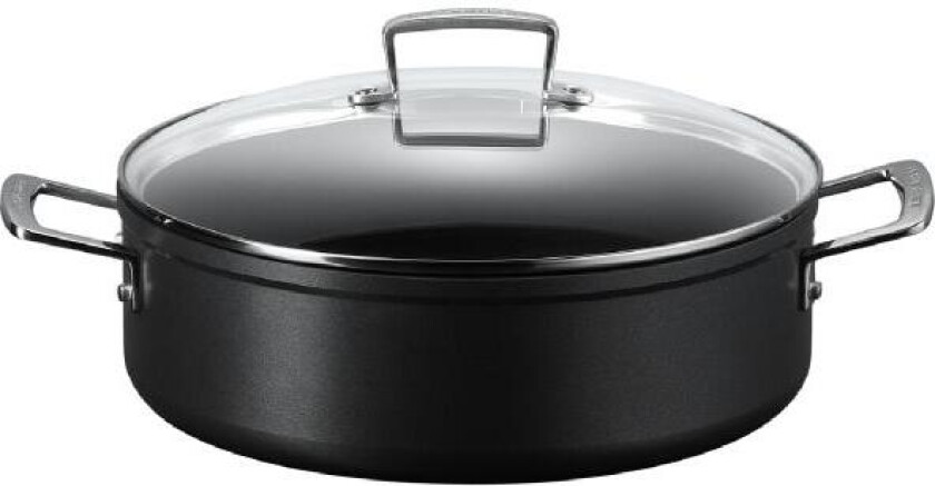 - Toughened Non-Stick sauteusegryte m/glasslokk 28 cm