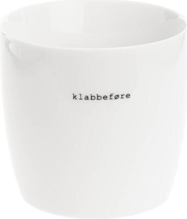 - Krus klabbeføre 30 cl hvit