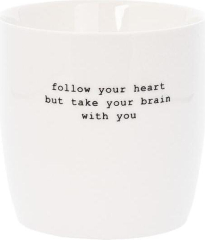 - Krus follow your heart 30 cl hvit