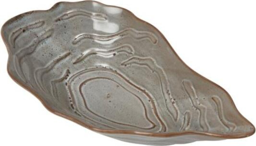 - Oyster skål 30x17x6,2 cm grå