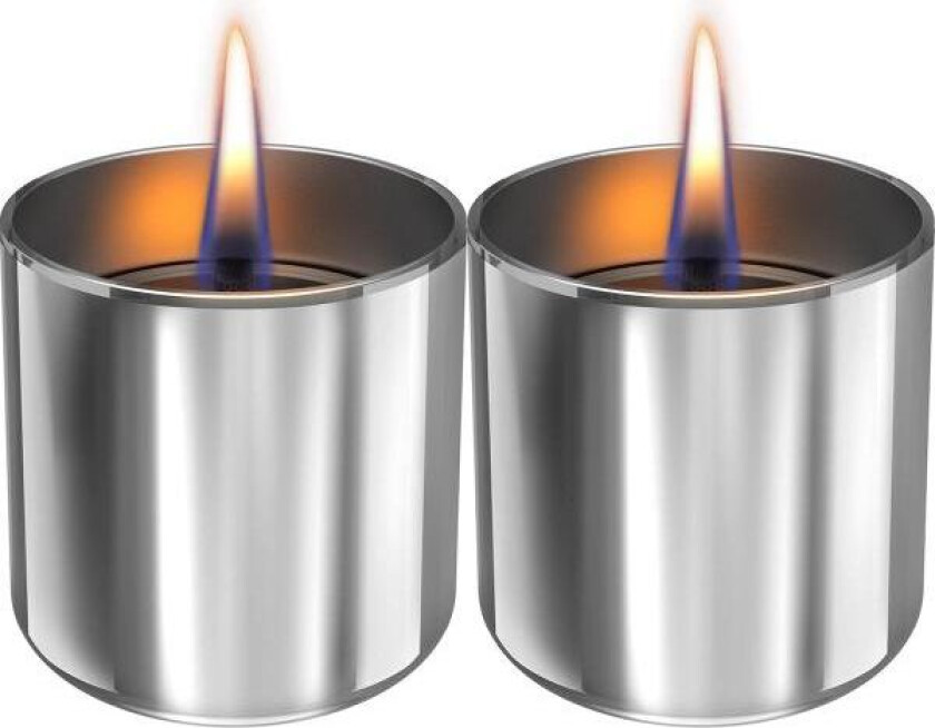 Bilde av - Lilly lyslykt 8, 2 stk m/ fuel 0,5L og 0,15L sølv