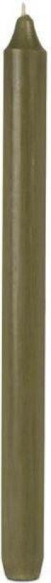- Kronelys 28 cm mørk oliven