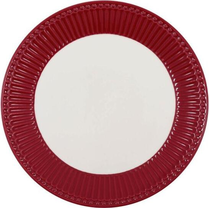 - Everyday Alice tallerken 23 cm dark red