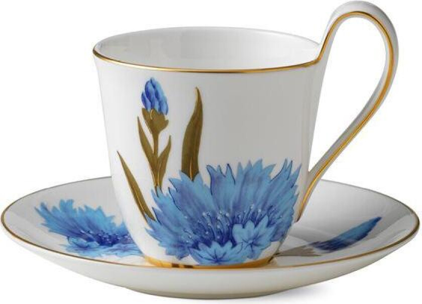 - Flora høyhankskopp og skål 27 cl maisblomst