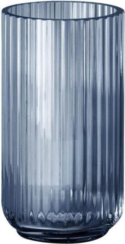 - Vase 20 cm blått glass