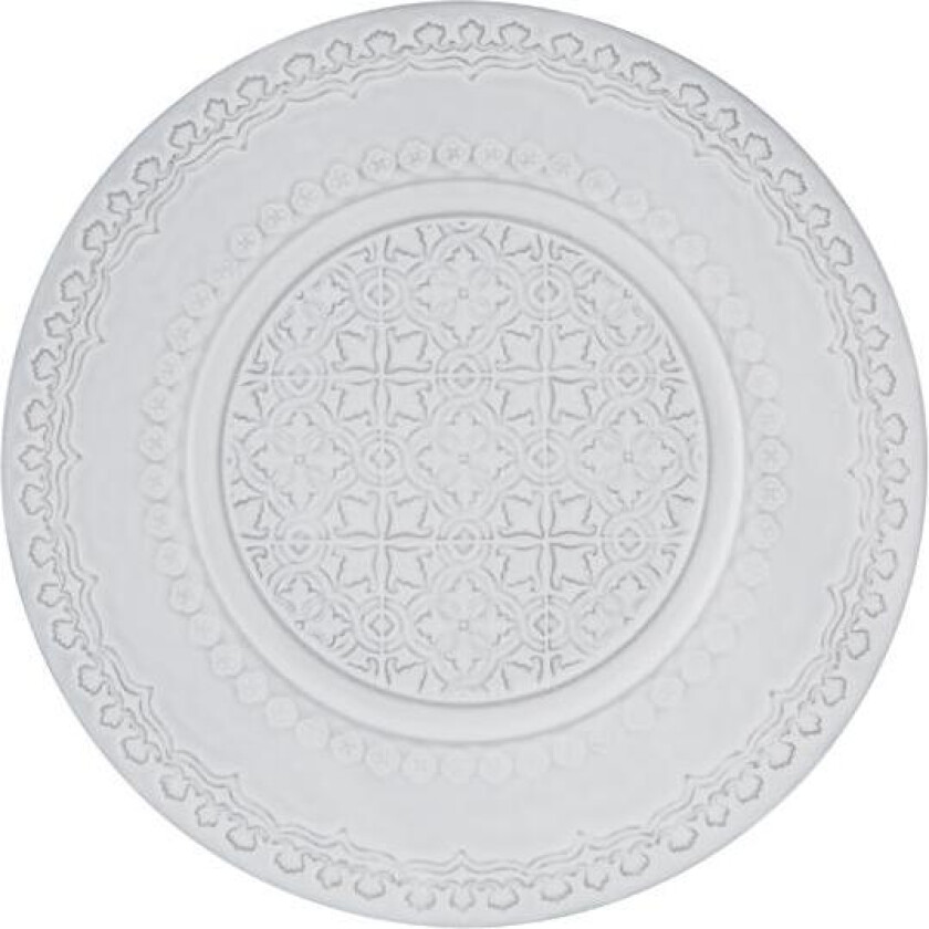 - Rua Nova tallerken flat 22 cm antikkhvit