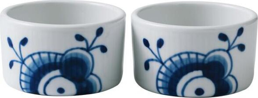 Bilde av - Blå Mega Riflet souffle 8,5 cm 2 stk