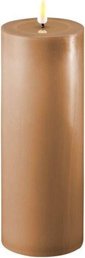 - LED kubbelys 7,5x20 cm karamell