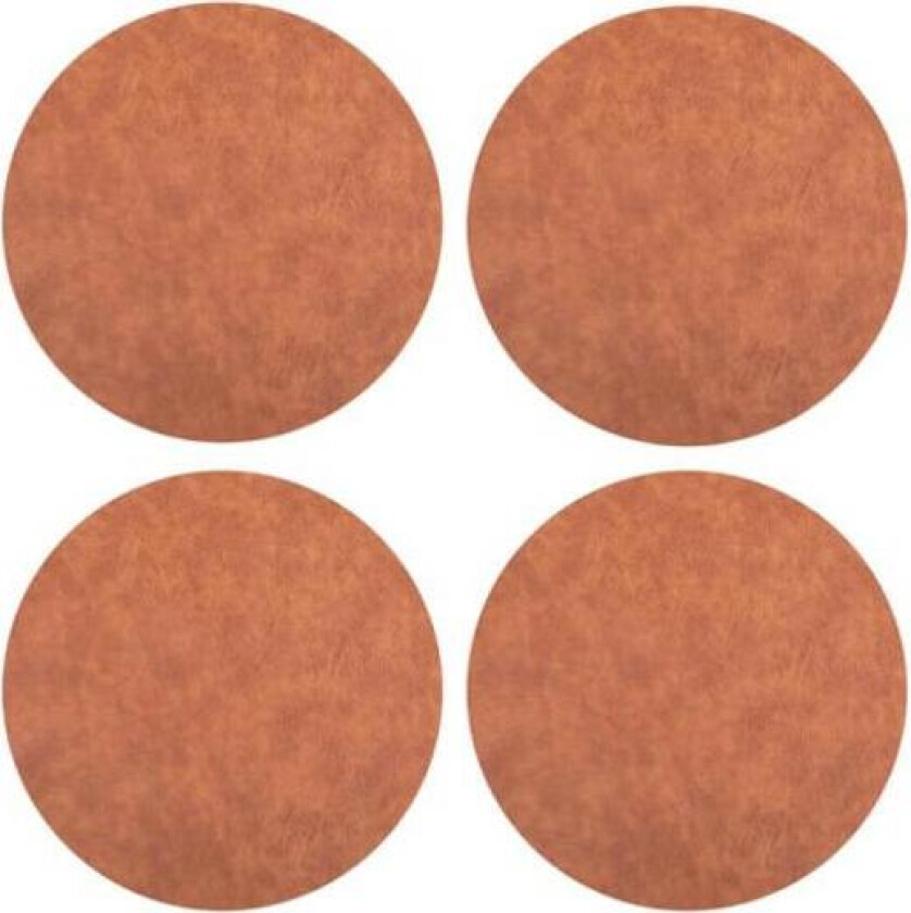 - Troja glassbrikker rund 4 stk karamell