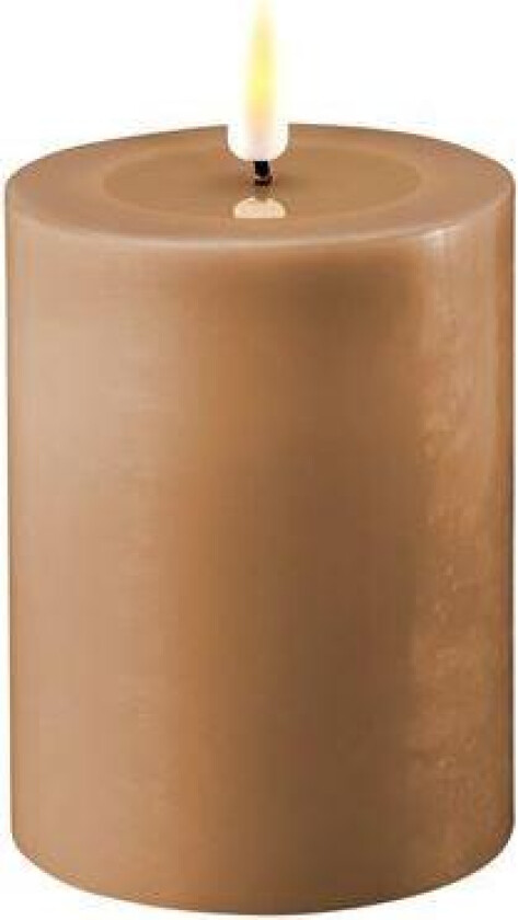 - LED kubbelys 7,5×10 cm caramel