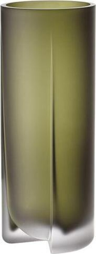 - Kuru vase 25,5 cm frostet mosegrønn