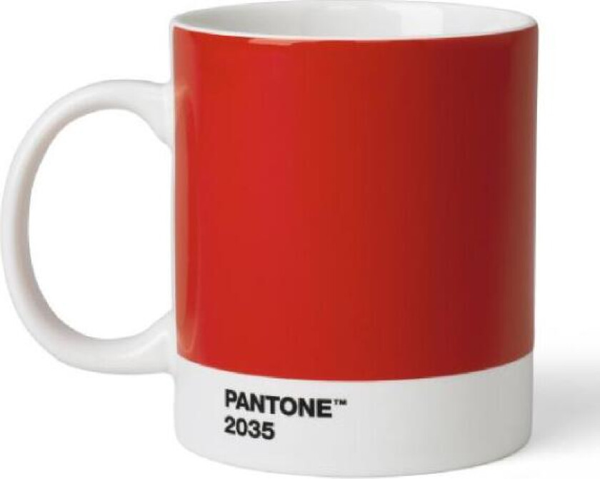 - PANTONE kopp med hank 37,5 cl rød