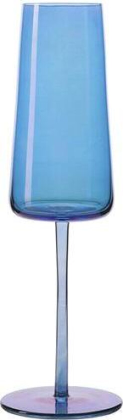- Tokyo Wine champagneglass 30 cl blå lyster